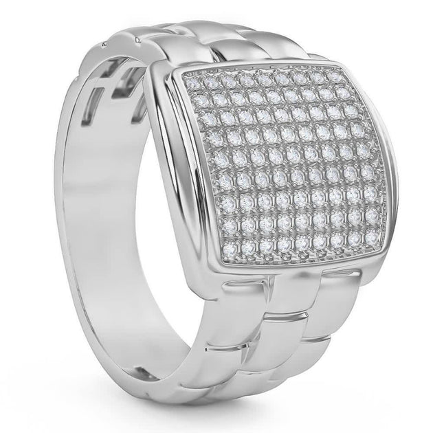 Pompeii3 Pave Diamond Ring Gold US 10 4
