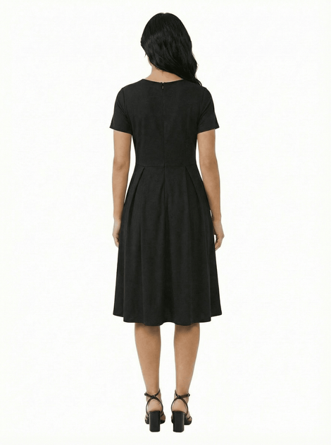 24seven Comfort Apparel Petite Midi Dress Blue XL 4