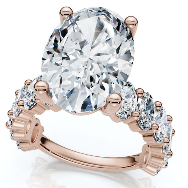 Pompeii3 6Ct Oval Diamond Engagement Ring 14k Gold US 8 2