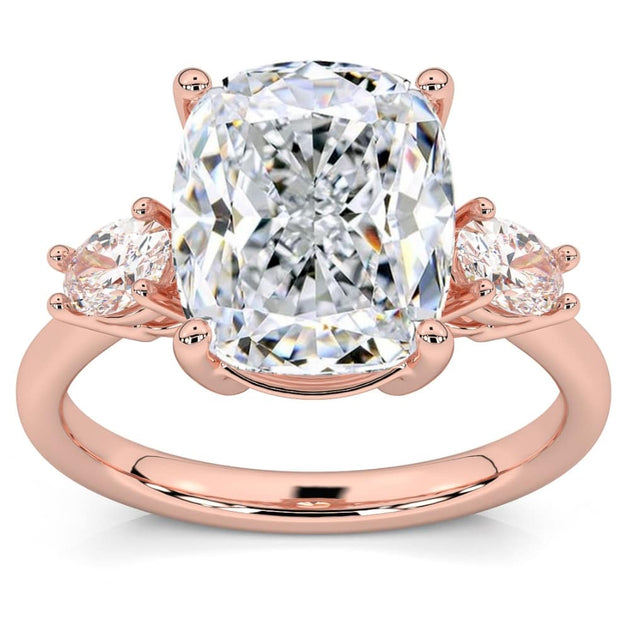 Pompeii3 3-Stone Diamond Engagement Ring White Gold US 8 2