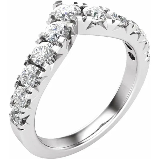 Pompeii3 Graduated Diamond Contour Ring 14k Gold US 4.5 3