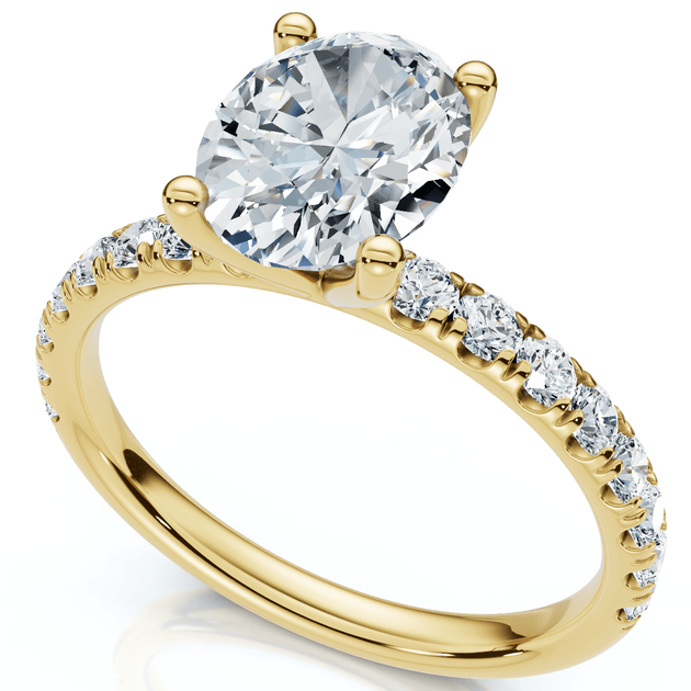 Pompeii3 1.5Ct Oval Diamond Engagement Ring 14k Gold US 8 2