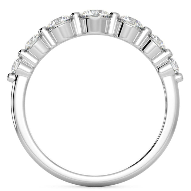 Pompeii3 1.5Ct Diamond Single Prong Graduated Wedding Ring 14k Gold Multi US 8 5