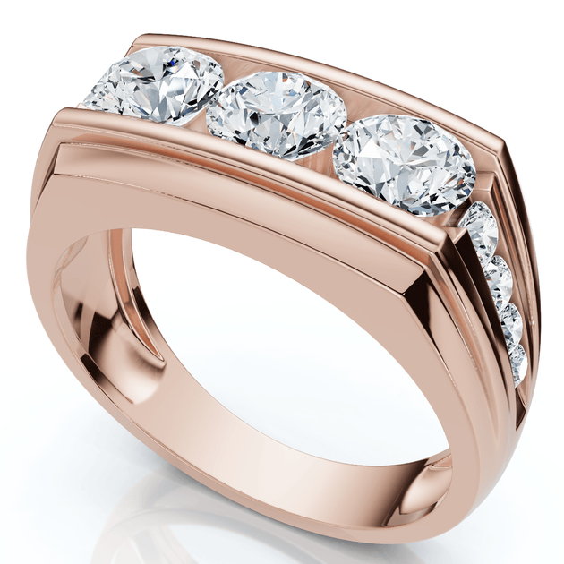 Pompeii3 Men's 2Ct Diamond Wedding Ring 10k Gold US 9 2