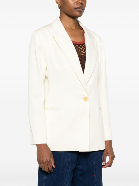 Forte Forte Cotton Blazer Light Beige XSmall 4