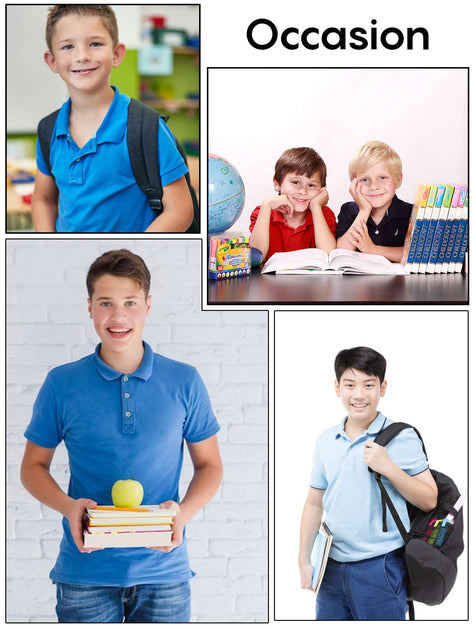 Harvic Galaxy Boys School Uniform Polo White 4 Years 5