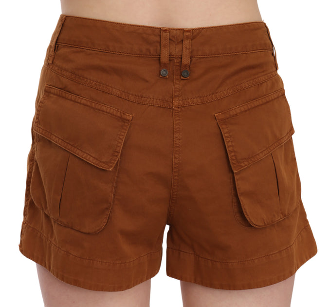 Plein Sud Jeanius Mini Women's Shorts Brown XS 4