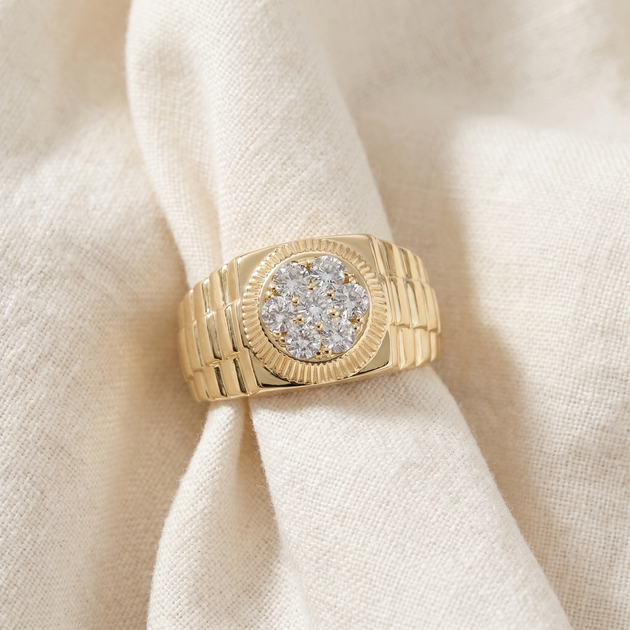 Pompeii3 1Ct TDW Diamond Ring Yellow Gold US 9 4