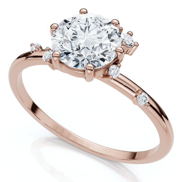 Pompeii3 Flame Engagement Ring 14k Gold US 8.5 2
