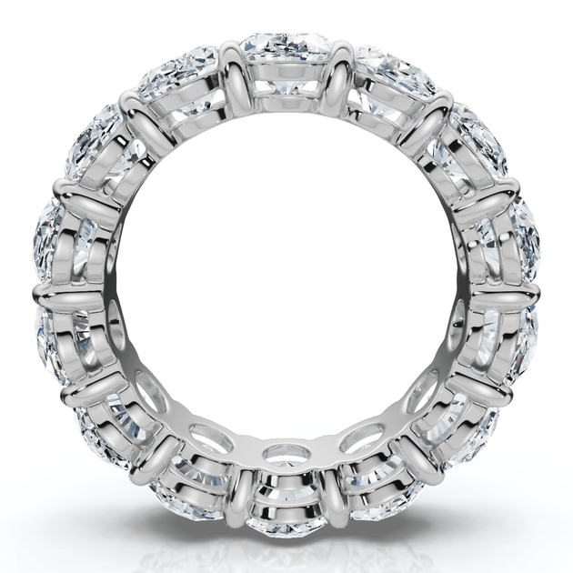 Pompeii3 Oval Diamond Eternity Ring 14k Gold US 5.5 4