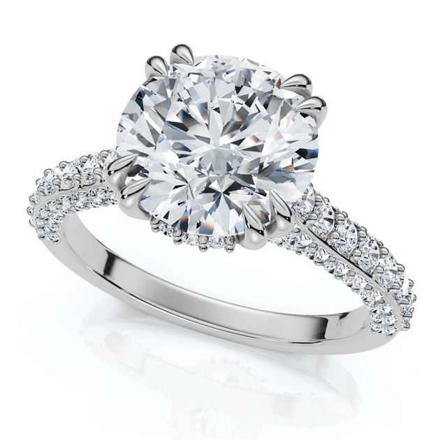Pompeii3 Diamond Engagement Ring 14k Gold US 7 3