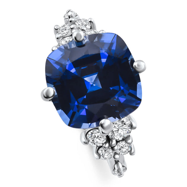 Pompeii3 Muse Sapphire Diamond Ring White Gold US 5.5 3