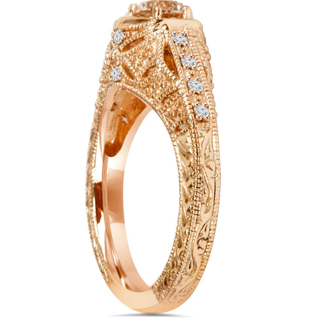Pompeii3 Emery Engagement Ring Rose Gold US 5 3