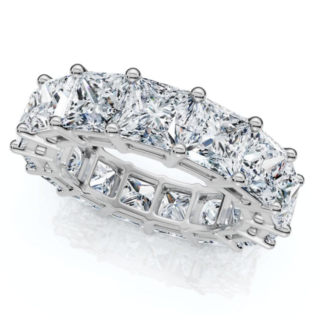 Pompeii3 Princess Cut Diamond Eternity Ring 14k Gold US 7 6