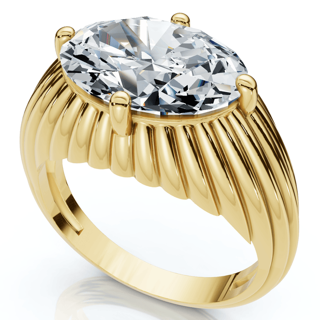 Pompeii3 Pam Engagement Ring Yellow Gold 6.5 4