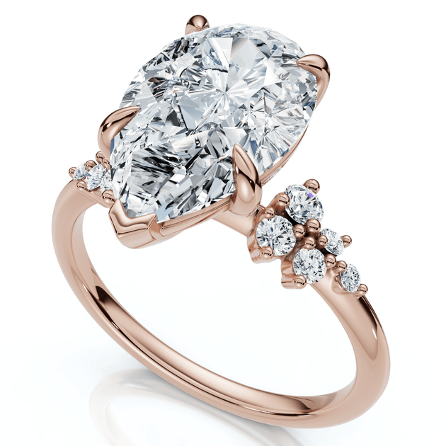 Pompeii3 3 1/3Ct Pear Diamond Engagement Ring Gold US 5.5 2