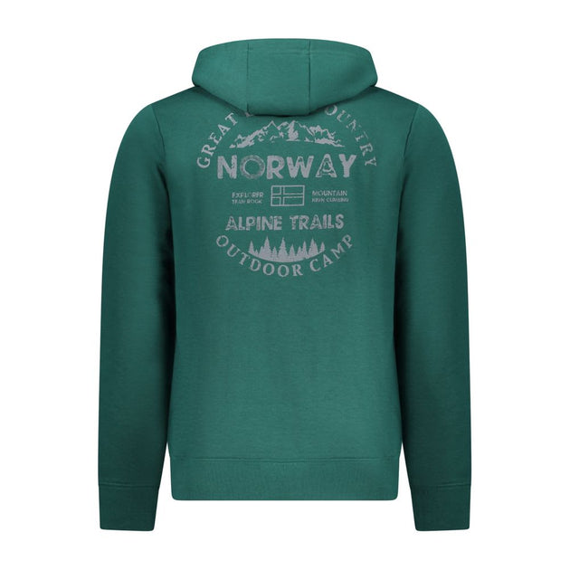 Norway 1963 Cotton Men's Sweatshirt Green Medium 3