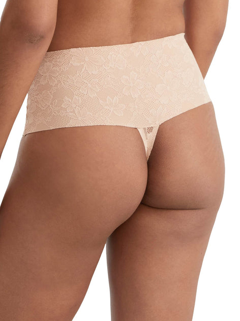 Bare The Smoothing Lace Thong Brown XXXLarge 3