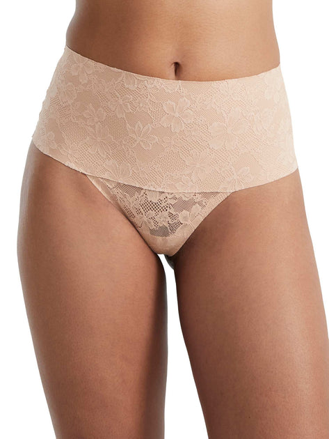 Bare The Smoothing Lace Thong Brown XXXLarge 2