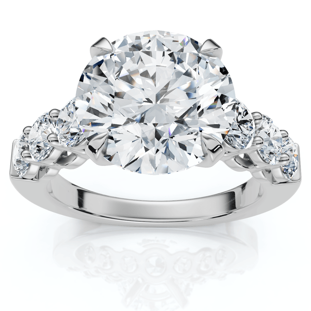 Pompeii3 5Ct Diamond Engagement Ring Silver US 7 2