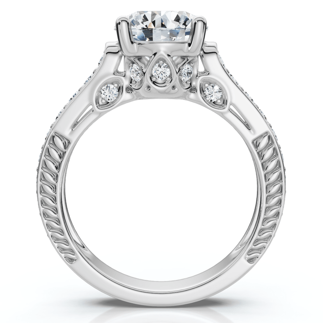 Pompeii3 Antique Diamond Engagement Ring Gold/Platinum US 8.5 4