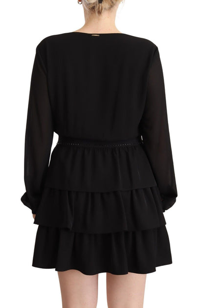 Liu Jo Long Sleeve A-line Dress Black Large 4