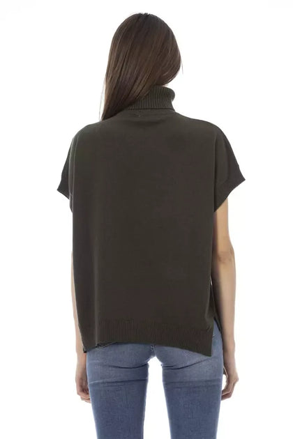 Baldinini Trend Wollpullover Grün M 4