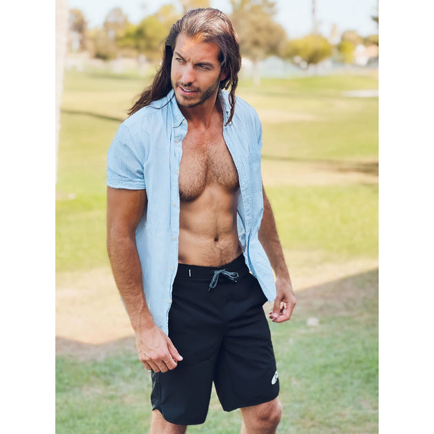 Rokka & Rolla Stretch Board Swim Trunks Grey Small 4