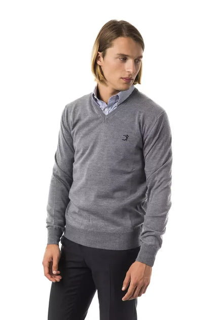 Uominitaliani Crew Neck Sweater Gray XXL 7