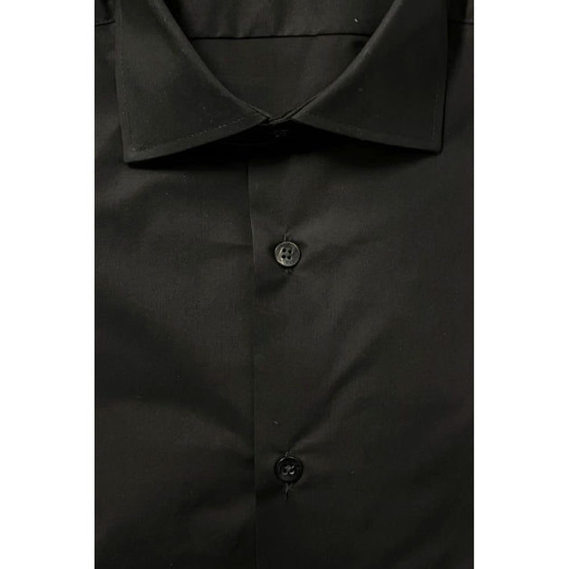Baldinini Trend Cotton Shirt Black XS 5