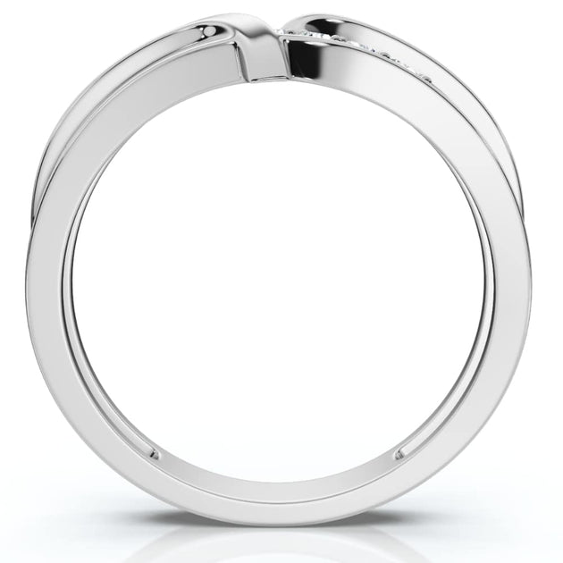 Pompeii3 Diamond Curve Wedding Ring Yellow Gold US 6 3