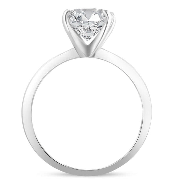 Pompeii3 Solitaire Engagement Ring Gold 5.5 3