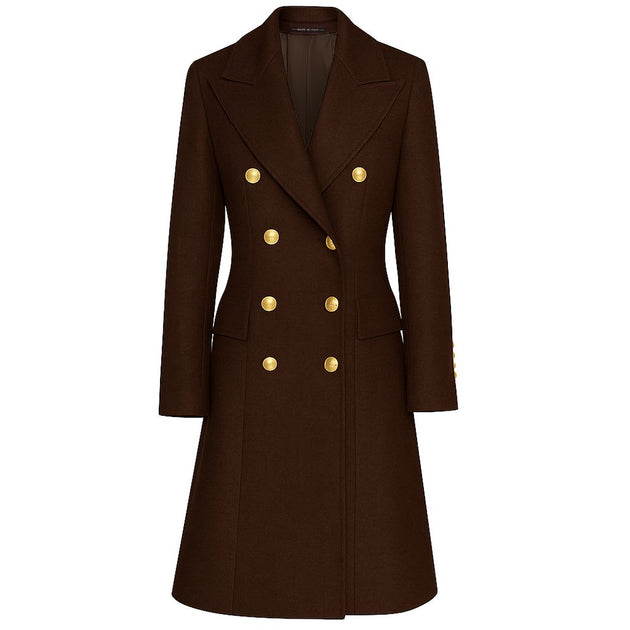 Made in Italy Masterpiece Coat Brown IT46 2