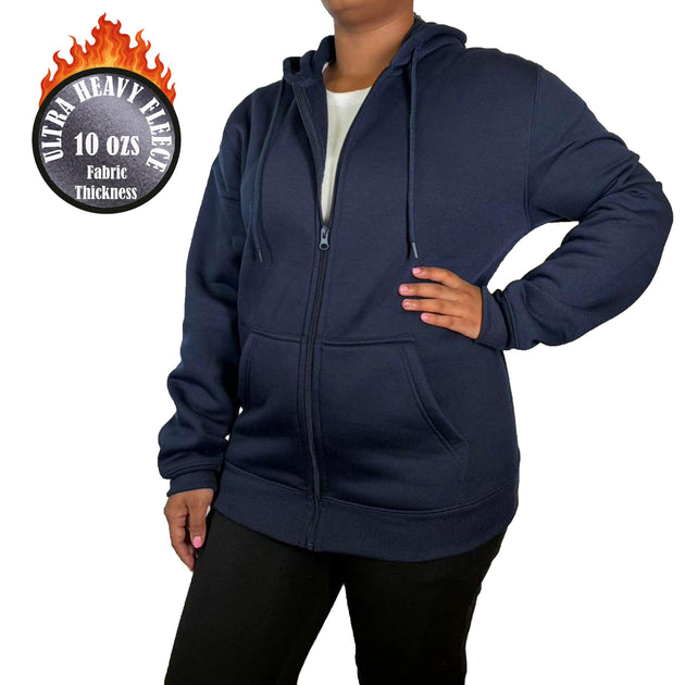 Blue Ice Damen Full-Zip Kapuzenpulli Blau Small 2
