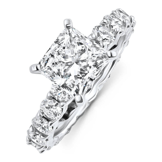 Pompeii3 Princess Cut Diamond Eternity Ring 14k Gold US 9 4