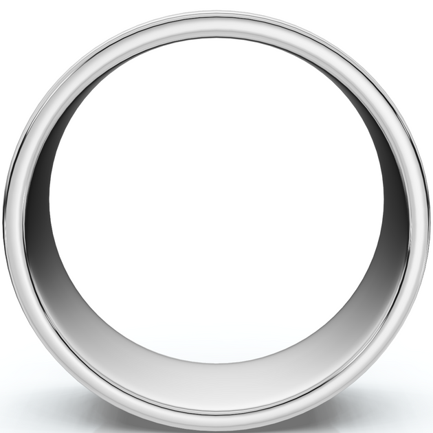 Pompeii3 Flat Wedding Band White Gold US 10 3