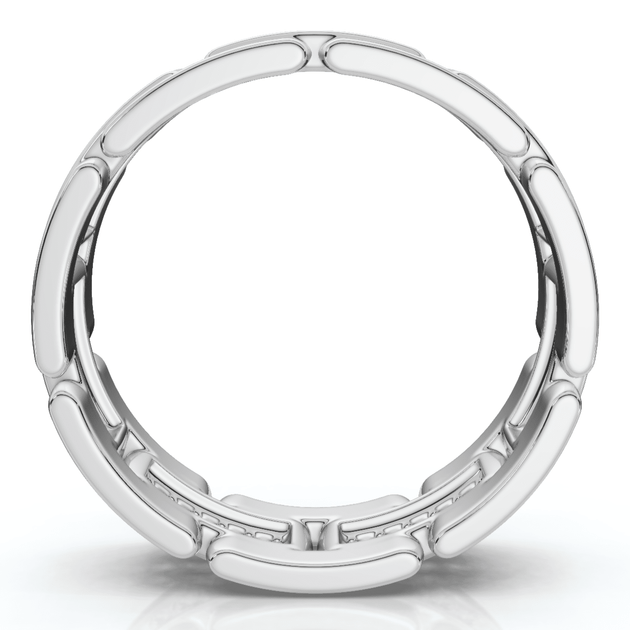 Pompeii3 Diamond Link Wedding Band Gold US 8 6