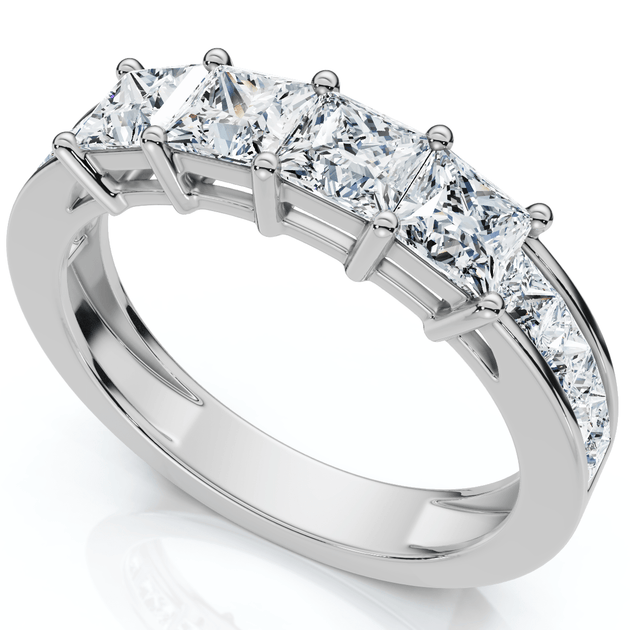 Pompeii3 Dome Wedding Band White Gold US 6.5 2
