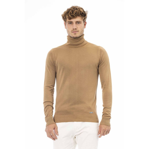 Baldinini Trend Modal V-Neck Sweater Beige Large 4