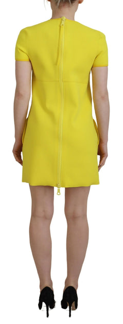 Dsquared2 Short Sleeve Dress Yellow XS 4