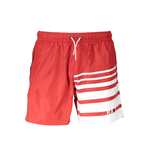 Karl Lagerfeld Men's Swim Boxer Red Large 2