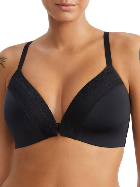 Bare The Wire-Free Front Close Bra Black 30C 2