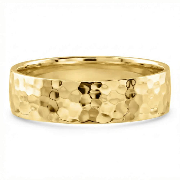 Pompeii3 Hammered Wedding Band 14k Gold US 11.5 4