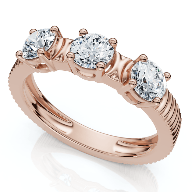 Pompeii3 Jade Diamond Stackable Ring Silver US 9 2