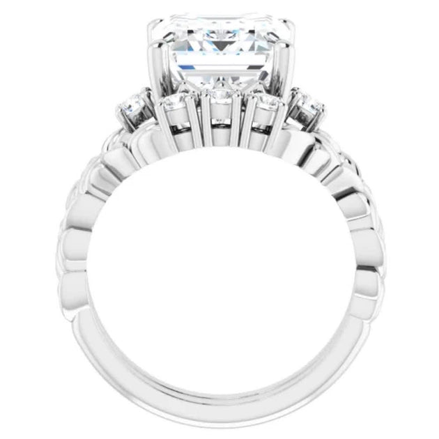 Pompeii3 Moissanite Diamond Engagement Set Multi US 4.5 6