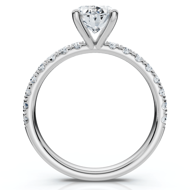 Pompeii3 1.5Ct Oval Diamond Engagement Ring 14k Gold US 8 4