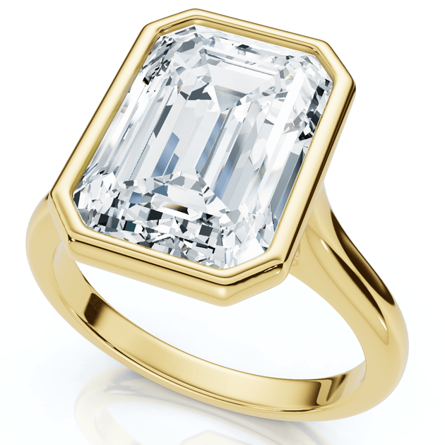 Pompeii3 10ct Emerald Cut Diamond Engagement Ring 2