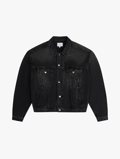 Rhude Cotton Denim Trucker Jacket Black XLarge 2