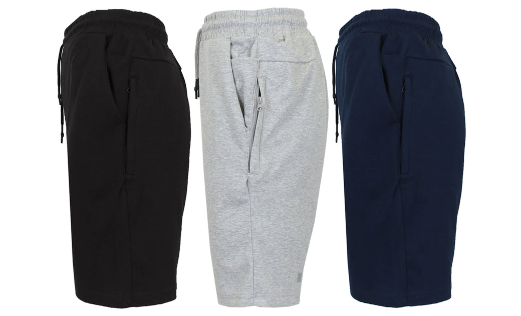 Blu Rock Men's Tech Fleece Jogger Shorts Multi XLarge 3-Pack 5