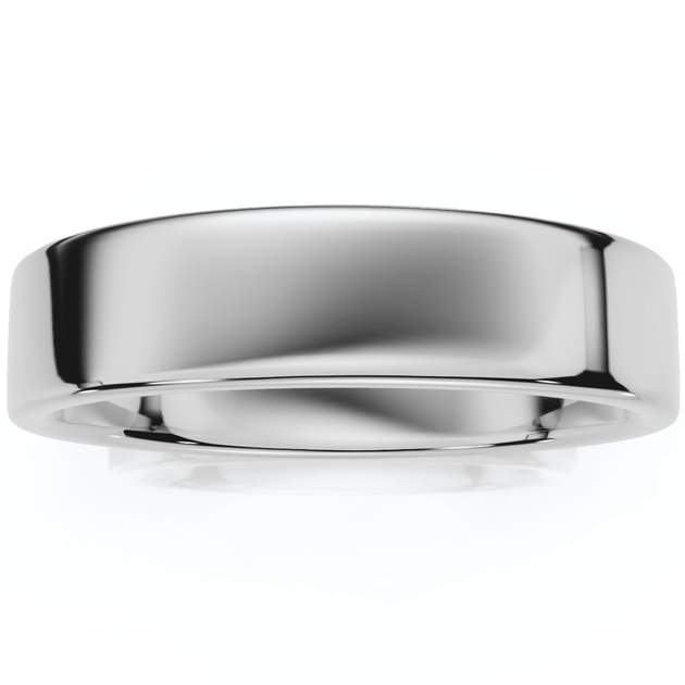 Pompeii3 Flat Wedding Band Silver US 8 4